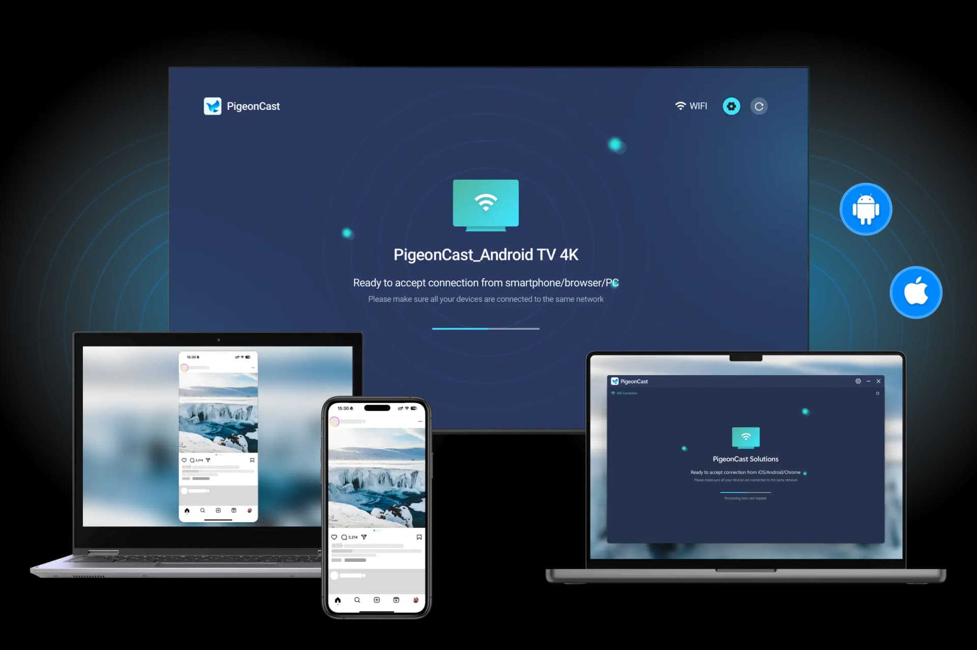 PigeonCast Screen Mirroring